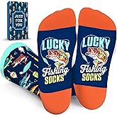 ZAGKOO Hunting and Fishing Socks for Men - Funny Christmas Gifts for Hunters, Fisherman, Dad, Grandpa - Stocking Stuffers