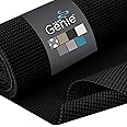 HOME GENIE Shelf Drawer and Cabinet Liner, Durable with Strong Grip, 17.5 in x 10 FT, Non Adhesive Liners Protect Kitchen Cabinets and Cupboard, Bathroom Drawers and Shelves, Desks, Pitch Black