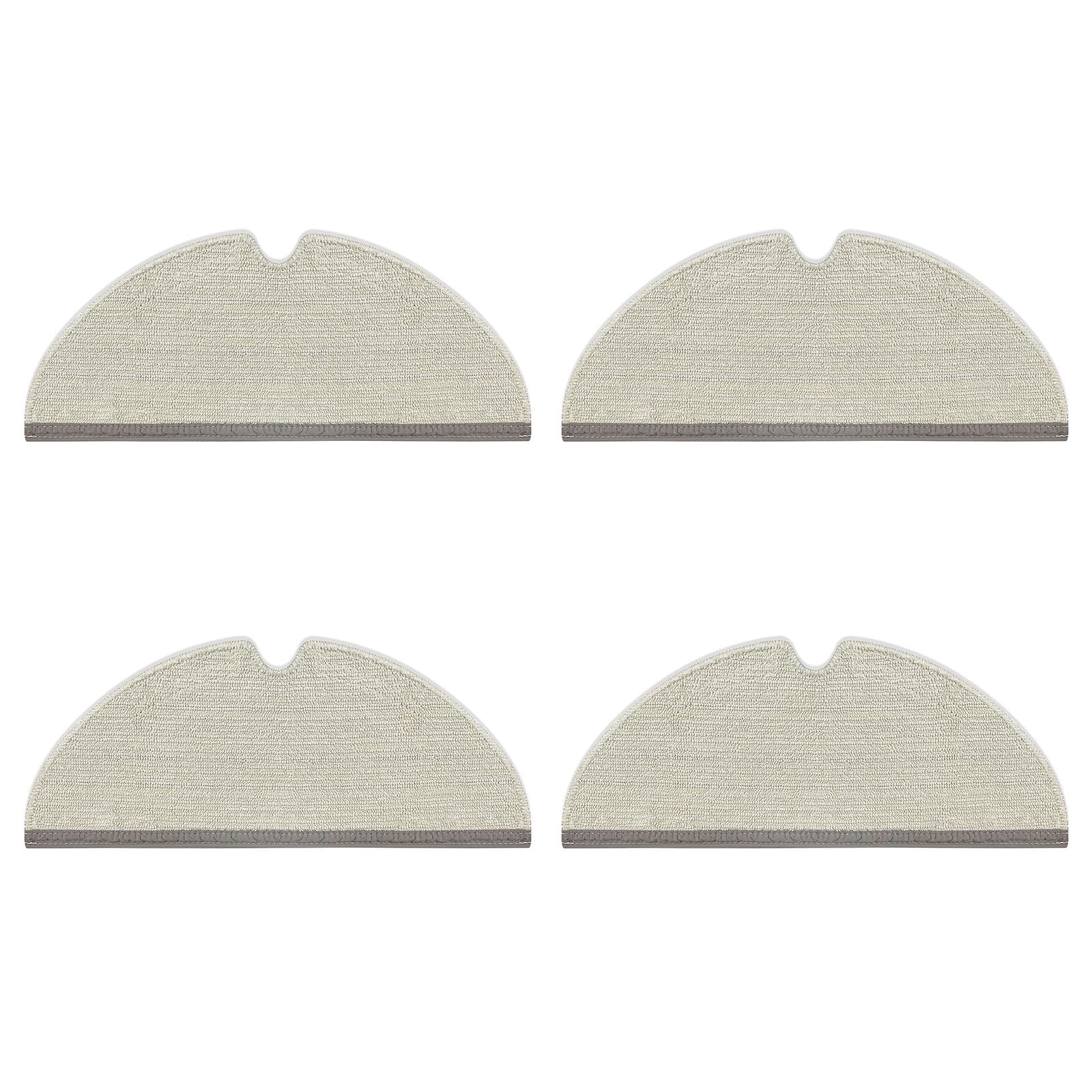 Photo 1 of SONGRUI Replacement Spare Microfiber Mop Cloth Pad Compatible With Roborock Q7 Max, Q8 Max, Q5 Pro, S5 Max, E4, E5, S5, S6, S6 Pure, S6 MaxV, Q5, Q5 Pro+, Q7 And Q8 Max+ Vacuum Robots 4 Pcs Refill Kit