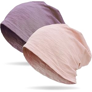 vidsel 100% Cotton Slouchy Beanie, Lightweight Summer Hats for Women Men | Ultra Thin Breathable Soft Beanies, T-Shirt Daily