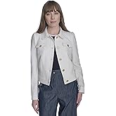 Tommy Hilfiger Womens Long Sleeve Puff Shoulder Boucle Jacket