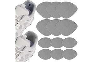HTZNHXT 6 Pair Leather Heel Pads, Heel Grips Liner Cushions Protectors for Pain Relief, Inserts for Women/Men Loose Shoes Improved Shoe Fit and Comfort (Gray)