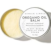 Remain Simple Oregano Oil Balm - Intensive Skin Rescue Salve - Soothes Dry, Cracked & Itchy Areas - Calms Redness & Irritation - Natural Tea Tree & Shea Butter Moisturizer - 2 oz