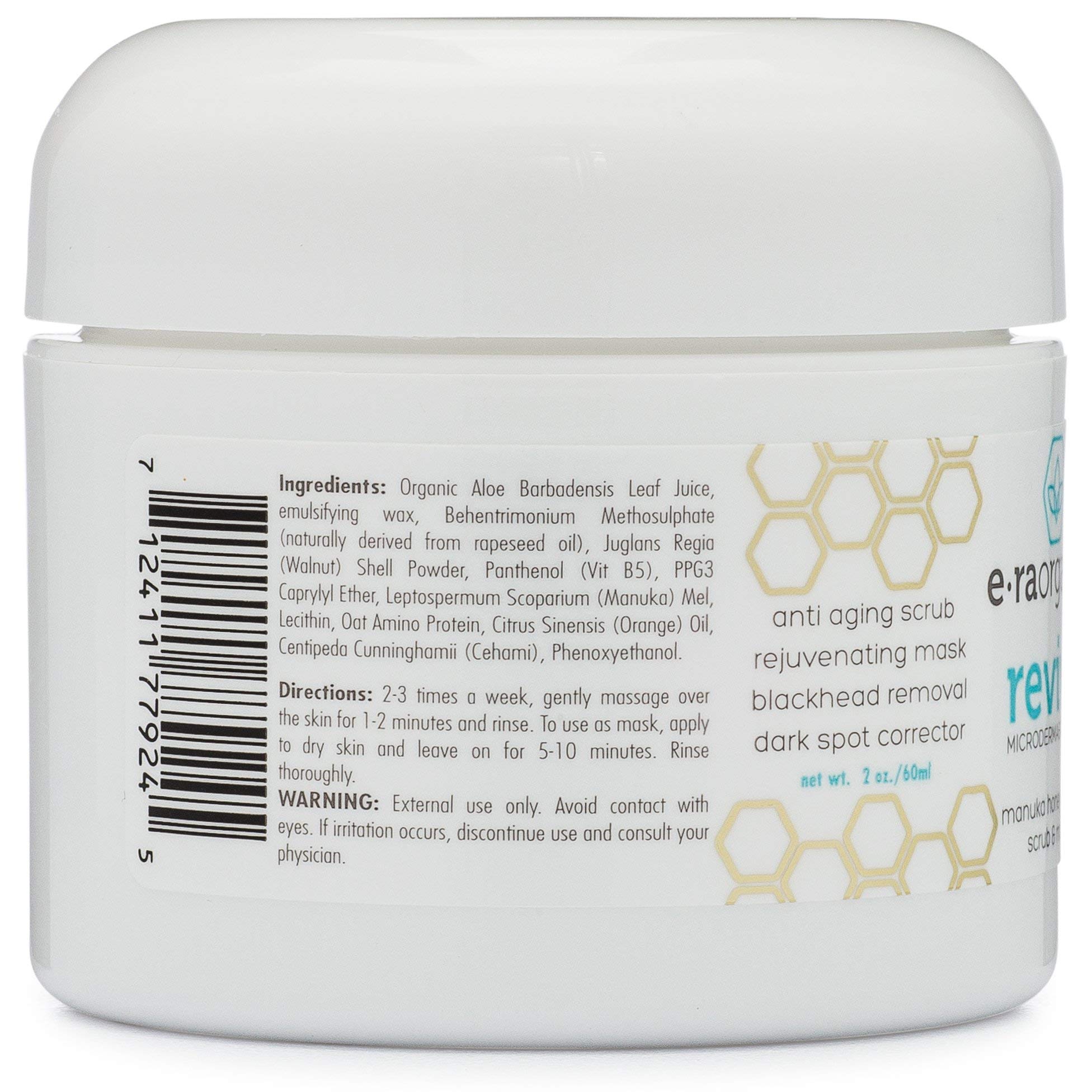 Microdermabrasion Facial Scrub & Face Exfoliator Natural Exfoliating