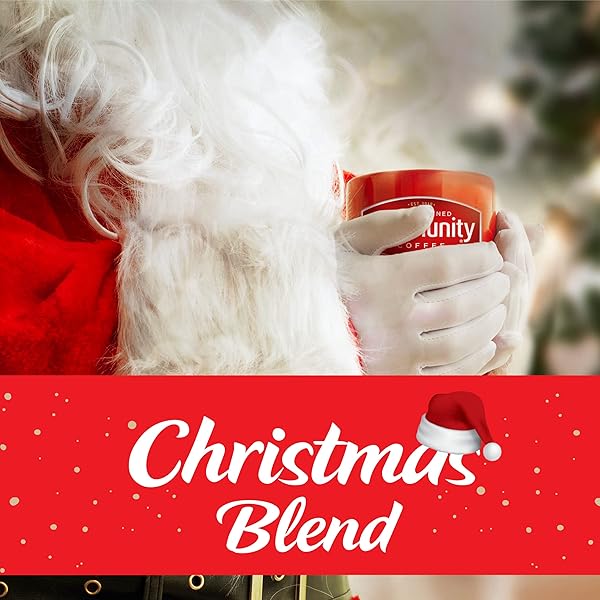 COMMUNITY COFFEE CHRISTMAS BLEND GROUND COFFEE, MEDIUM ROAST, 12 OZ BAG (PACK OF 1)