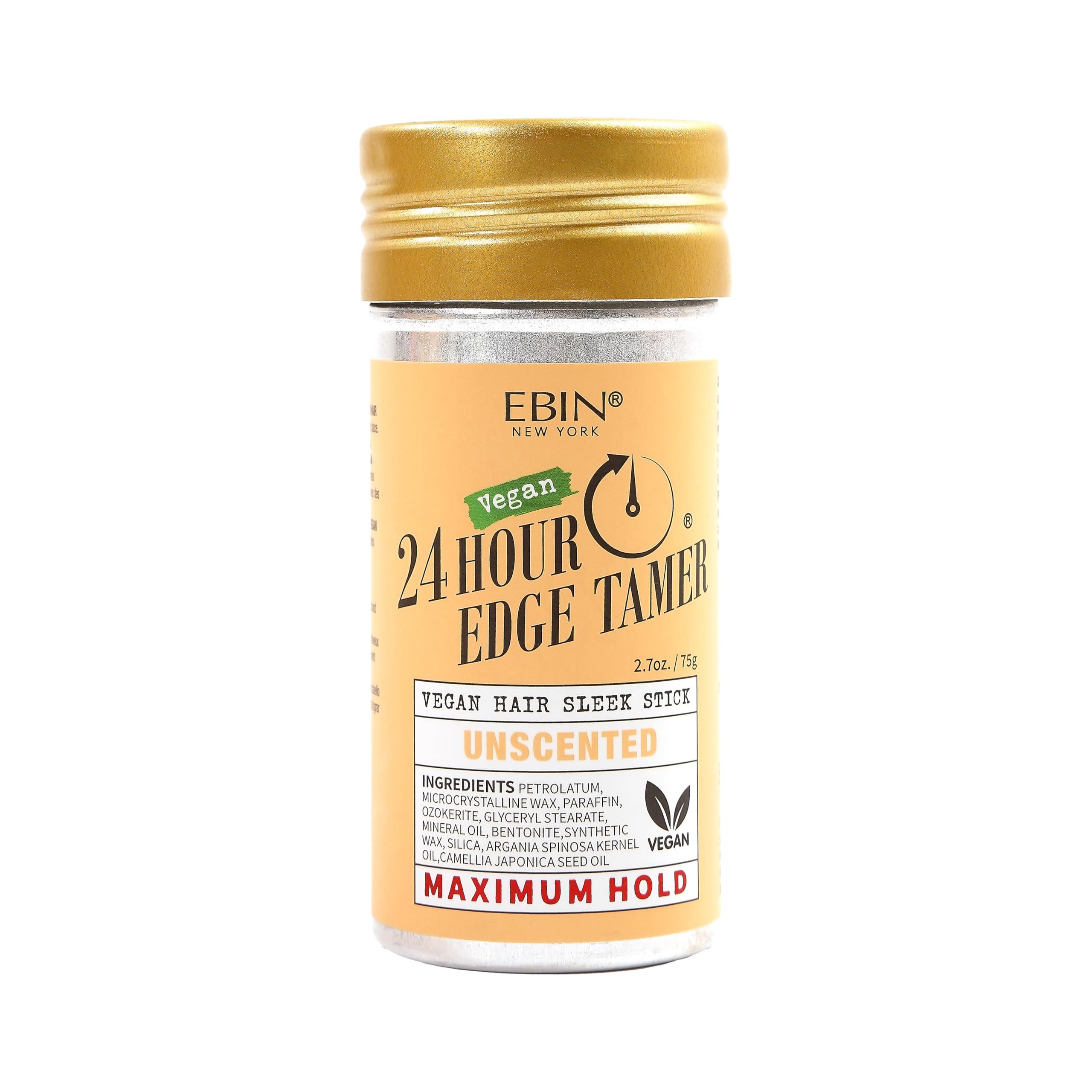 EBIN NEW YORK 24 Hour Edge Tamer Vegan Hair Sleek Stick (2.7oz/75g) - Unscented