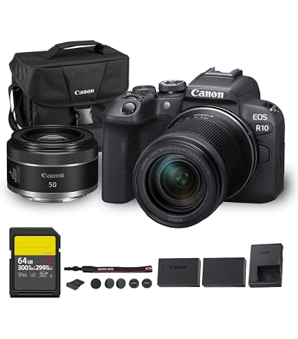 Amazon.com : Canon EOS R10 Mirrorless Camera Kit | 24.2MP APS-C