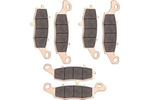 LOCOPOW Front & Rear Brake Pads for Kawasaki Vulcan 1500 Classic Nomad Drifter VN1500 2001-2008 Vulcan 1600 Classic Nomad VN1600 2003-2008 Vulcan 1700 Classic Nomad VN1700 2009-2013 ZR7S ZR750 Z750S