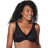PLAYTEX Secrets Womens Ultra Soft No Poke Dreamwire Underwire Bra, 44DDD, Black