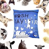 olyee Pet Laundry Bag 70x80cm for Washing Machine Hair-Free Knit Blue view 6