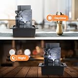 Dyna-Living Indoor Tabletop Fountain with LED Light Calming Water Sound view 4