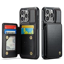 Vinich for iPhone 15 Pro Wallet Case with Card