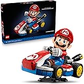 LEGO Super Mario: Mario Kart – Mario & Standard Kart Building Set for Adults - DIY Book Shelf & Room Decor for Men & Women, Ages 18+ - Birthday Gift Idea for Adult Gamers - 72037
