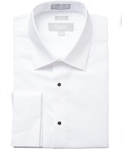 french cuff tuxedo shirt slim fit