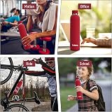 Exllena Insulated Water Bottle 750ml Red with Clip Double Wall Vacuum view 6