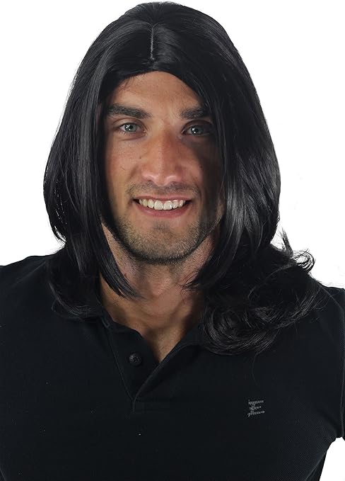 Men S Wig For Men Or Unisex High Quality Synthetic Black Longer