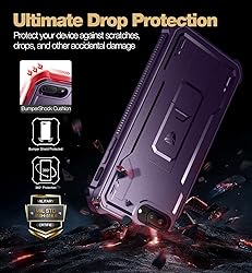 Dexnor iPhone 8 Plus Case, iPhone 7 Plus