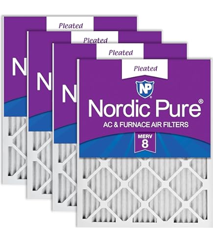Filterbuy 12x20x1 Air Filter MERV 13 Optimal Smoke & Allergy Defense (4-Pack), Electrostatic Pleated HVAC AC Furnace Filters Replacement, Made In USA (Actual Size - Foto 7