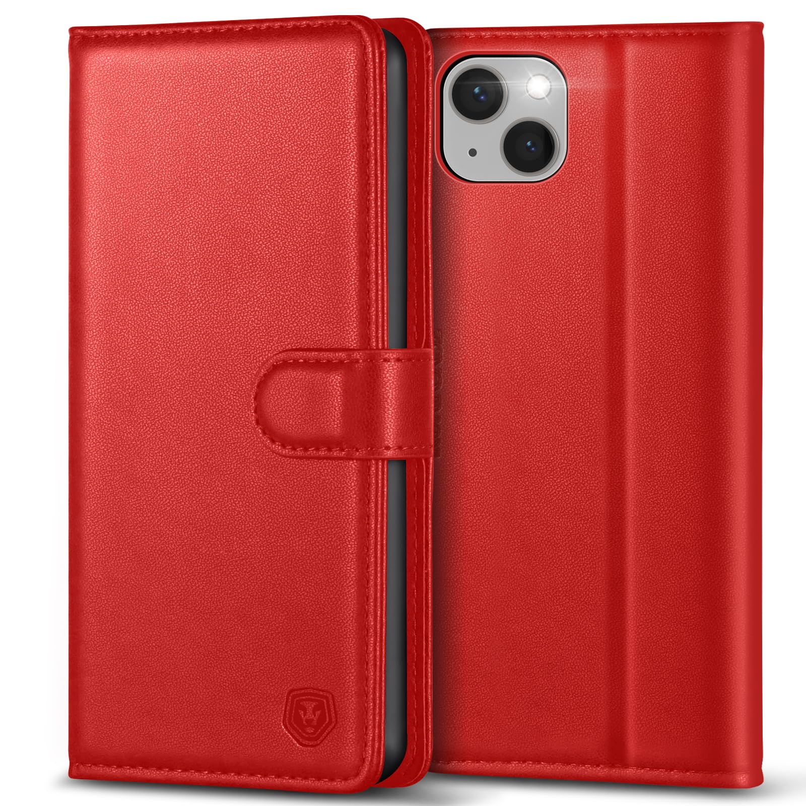 Mobile Phone Case for iPhone 13 Case Premium PU Leather Case iPhone 13 Case Flip Case Wallet Shockproof Cover [Card Slot] [Stand] [Magnetic] Mobile Phone Case Protective Case for iPhone 13 (6.1