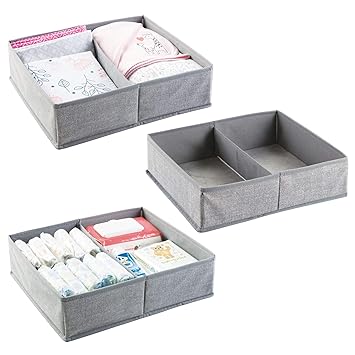 Mdesign Soft Fabric Dresser Drawer And Closet Storage Organizer