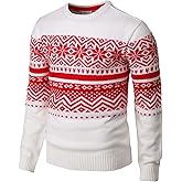 H2H Mens Casual Slim Fit Knitted Christmas Sweaters Holiday Party