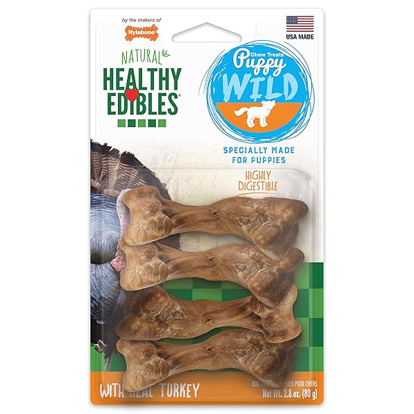 NYLABONE HEALTHY EDIBLES WILD NATURAL LONG-LASTING TURKEY FLAVOR...