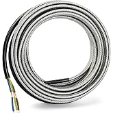 Self-Regulating Walk-in Cooler &amp; Freezer Door Heater Cable - 232" Length, 120V Heat Trace with 19.7" Lead Wire, Anti-Frost Universal Replacement for Norlake, Bally, Kolpak &amp; Commercial Cold Storage