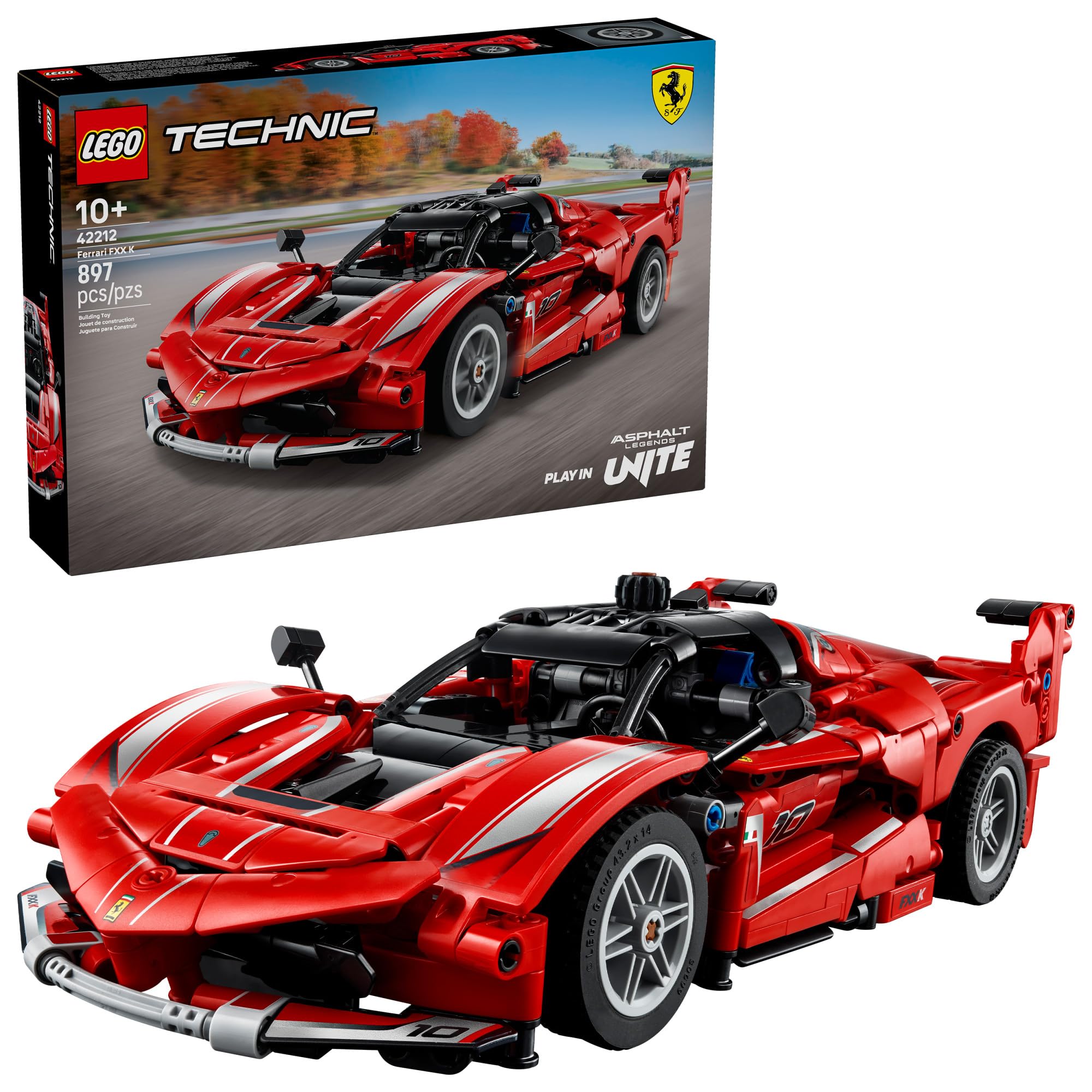 Photo 1 of LEGO Technic Ferrari FXX K Toy Car - Building Toy for Girls & Boys, Ages 10+ - Cool Birthday Gift for Kids - Race Car Model for Play & Display - 42212