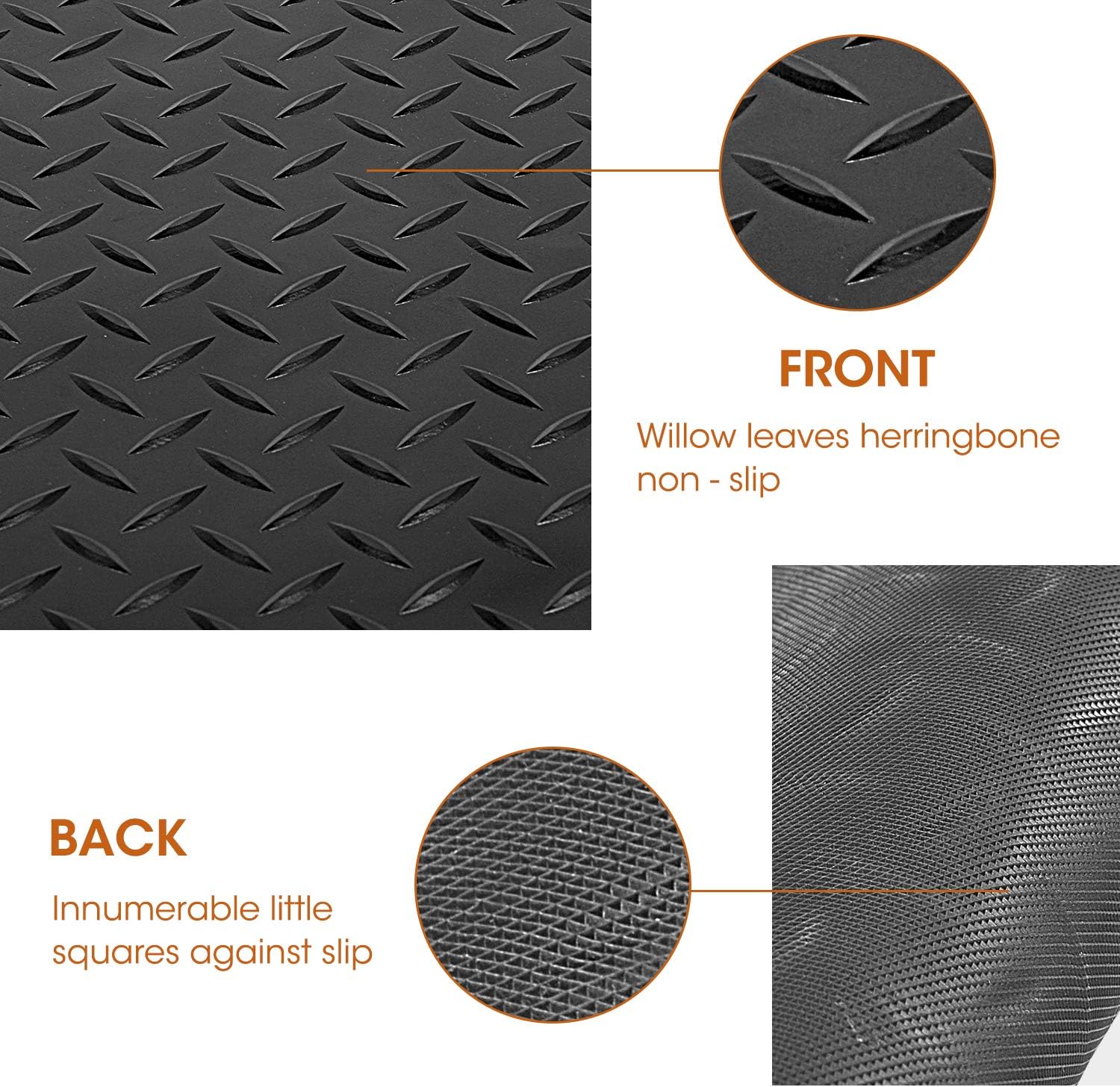 Mardili Gas Grill Mat Floor Protection for Backyard Outdoor, Deck & Patio, Black (120 * 75cm), 120cm*75cm - Image 5