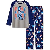 Beezizac Little & Big Boys Pajamas 2-Piece Cool Cozy Long Sleeve & Pants PJ Set Soft Kid Outfits Size 6-18