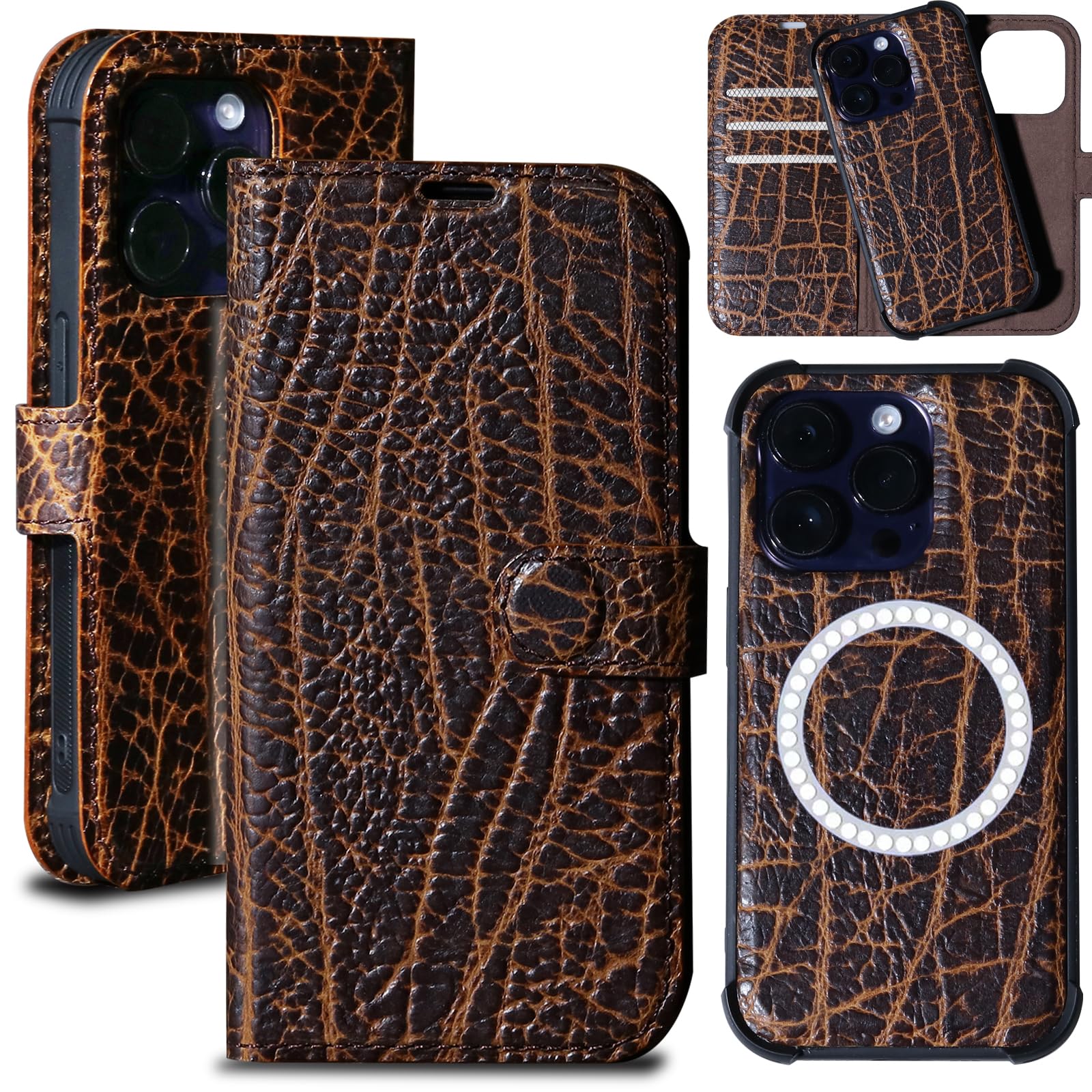 RMAWRAD Wallet case for iPhone 13 pro Max Real