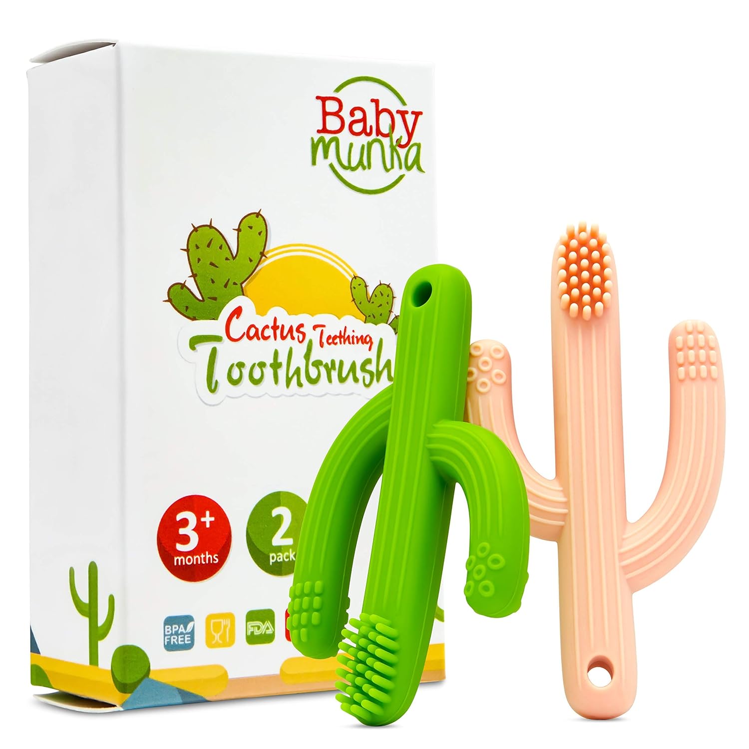 cactus baby teether