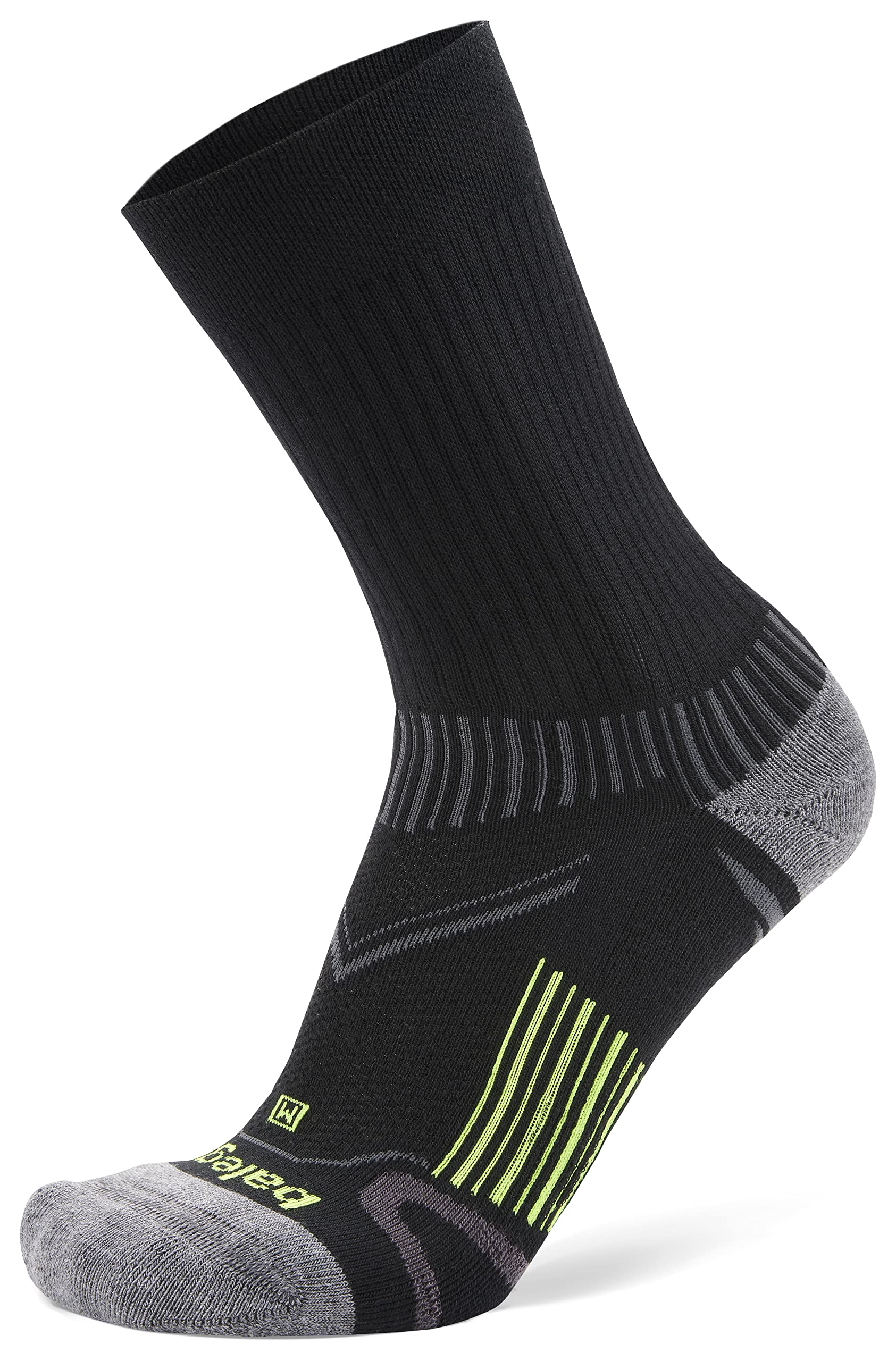 Photo 1 of Balega Enduro Arch Support Performance Crew Athletic Running Socks for Men and Women (1 Pair), Black, Medium