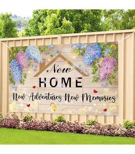 Meltelot Welcome Home Backdrop - 6x4ft Reusable Decoration For Parties, Homecoming & Photos