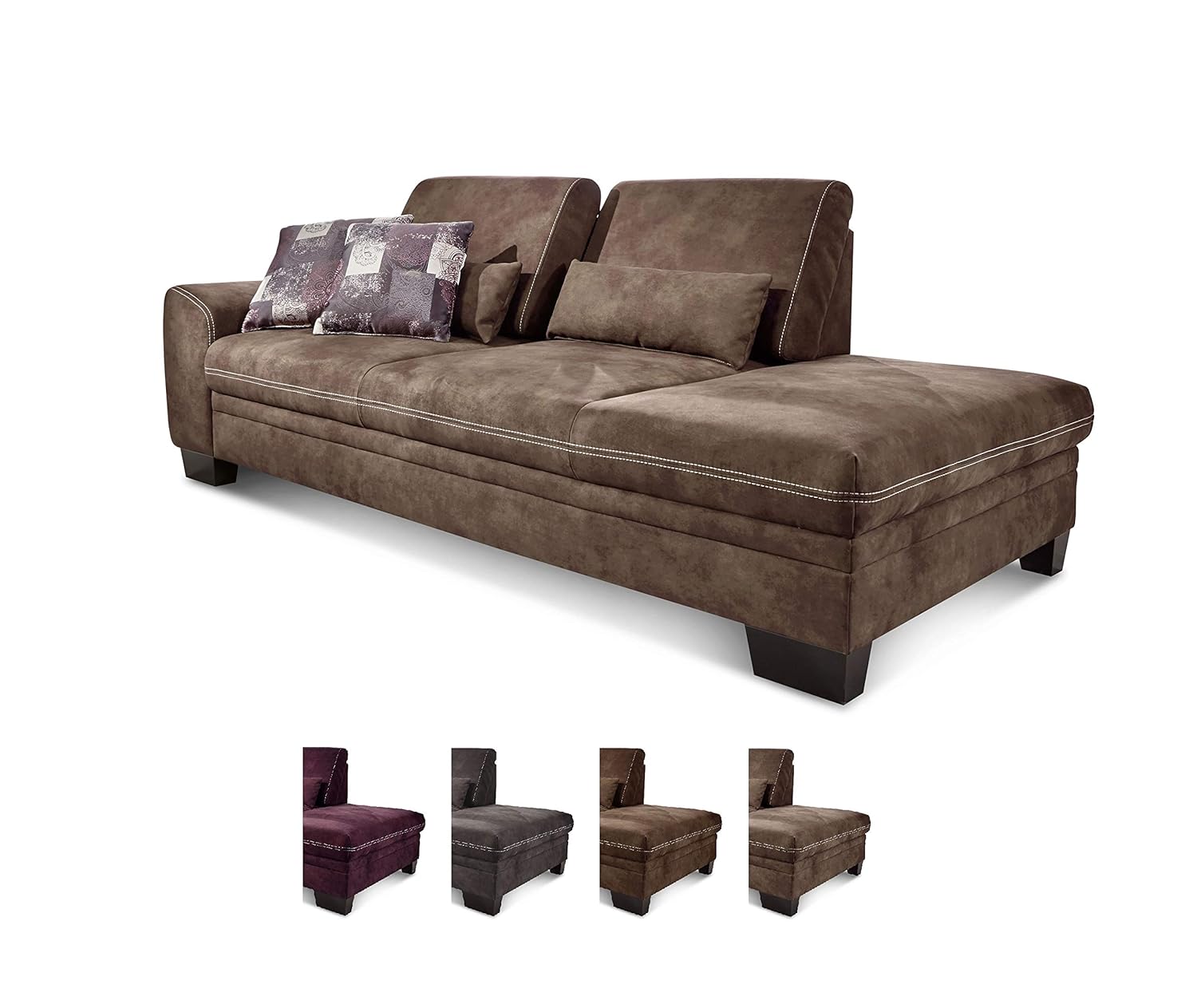 Cavadore Ecksofa Hussum Mit Ottomane Rechts Inkl Grau Grosse Couch Mit Federkern Im Landhausstil 269 X 90 X 219 Verstellbarer Sitztiefe Sidra Hospital