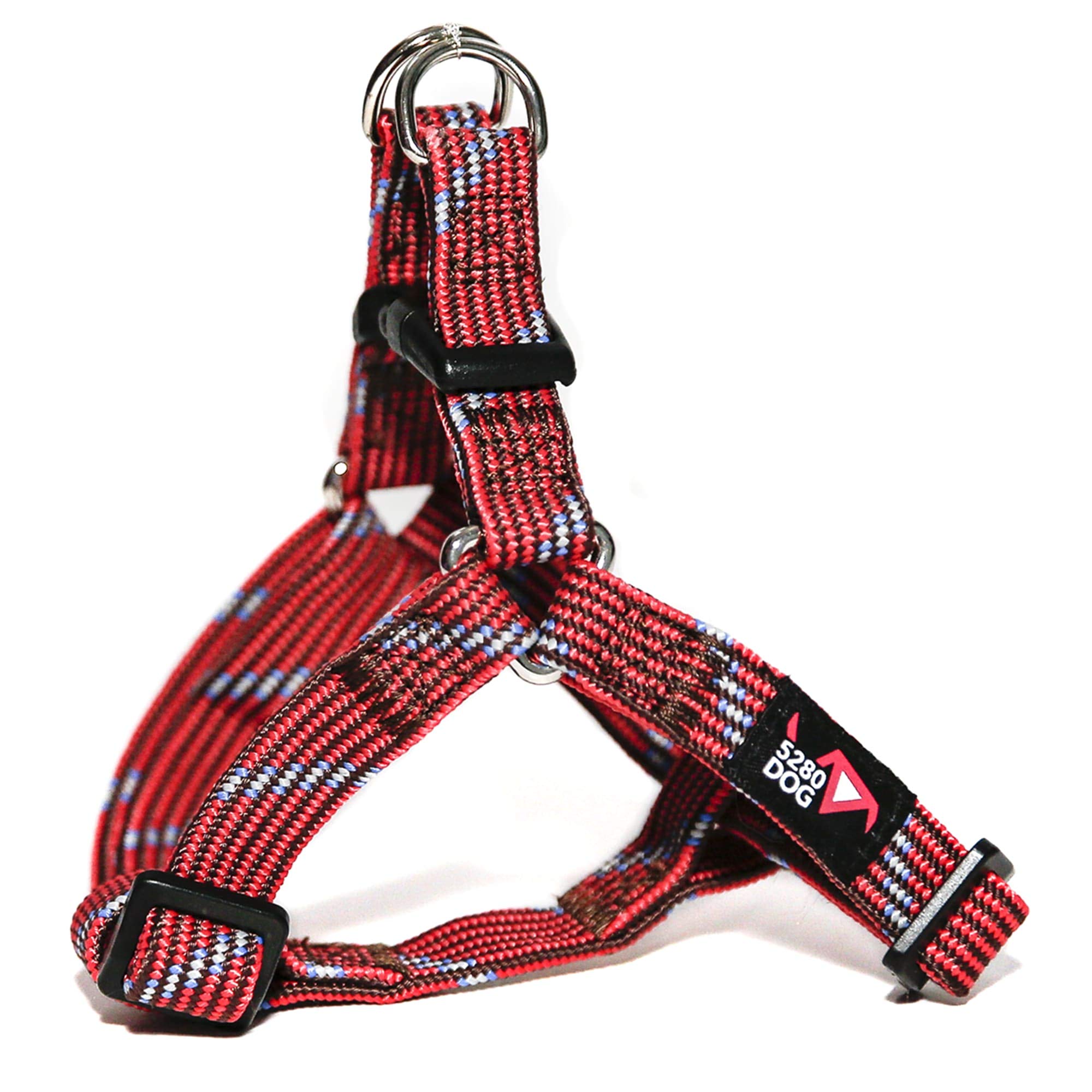5280DOG Red Braided Step-In Harness, Small