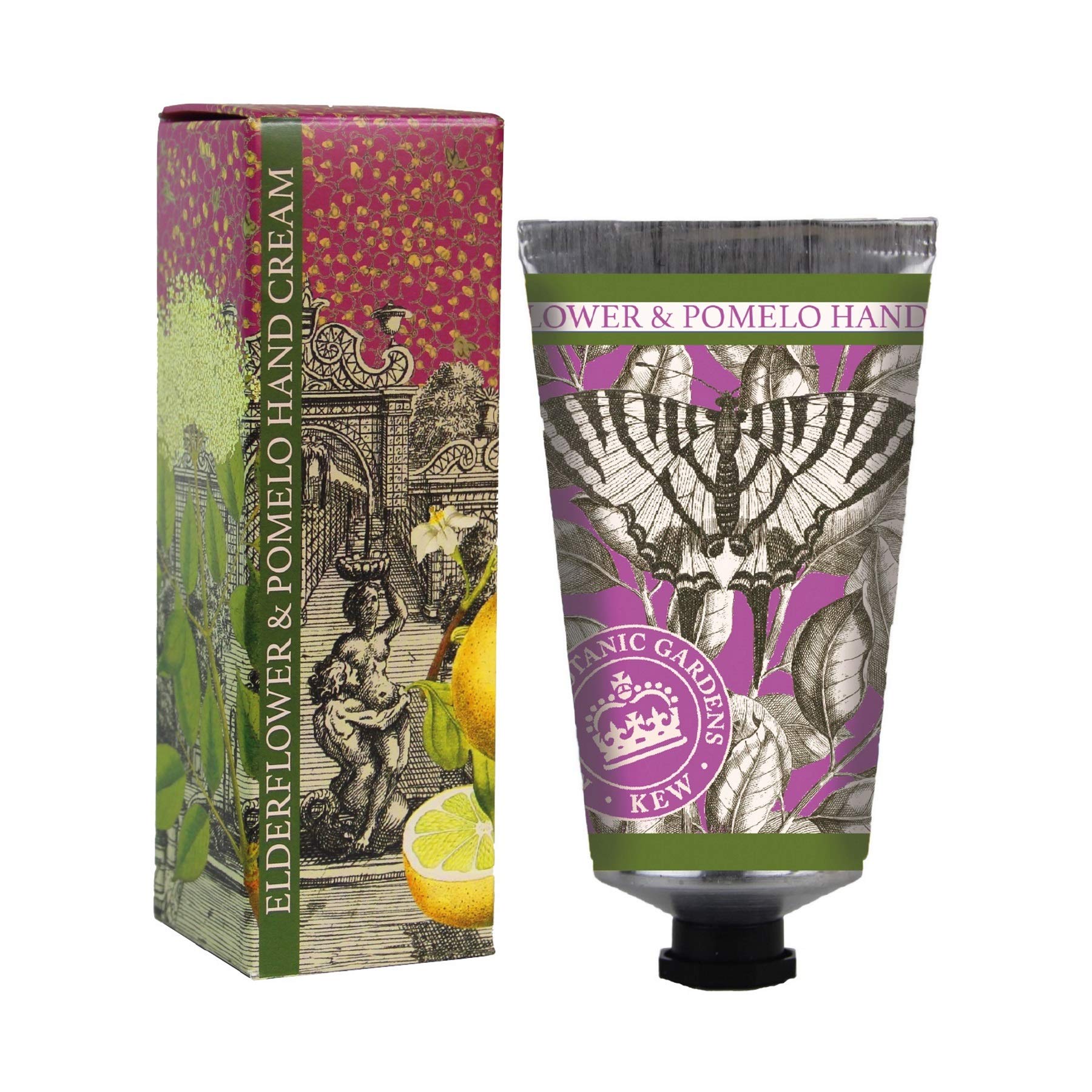 The English Soap Company Kew Gardens Elderflower & Pomelo Hand Cream - Moisturising Hand Cream with Aloe Vera, Shea Butter & Beeswax - Fresh Citrus Floral Scent, Cruelty-Free, Made in England - 75ml — image 1
