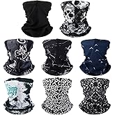 SATINIOR Summer Camo Neck Gaiter UV Protection Cooling Face Mask Sun Hood Bandanas for Men Women Sunscreen Breathable Bandana