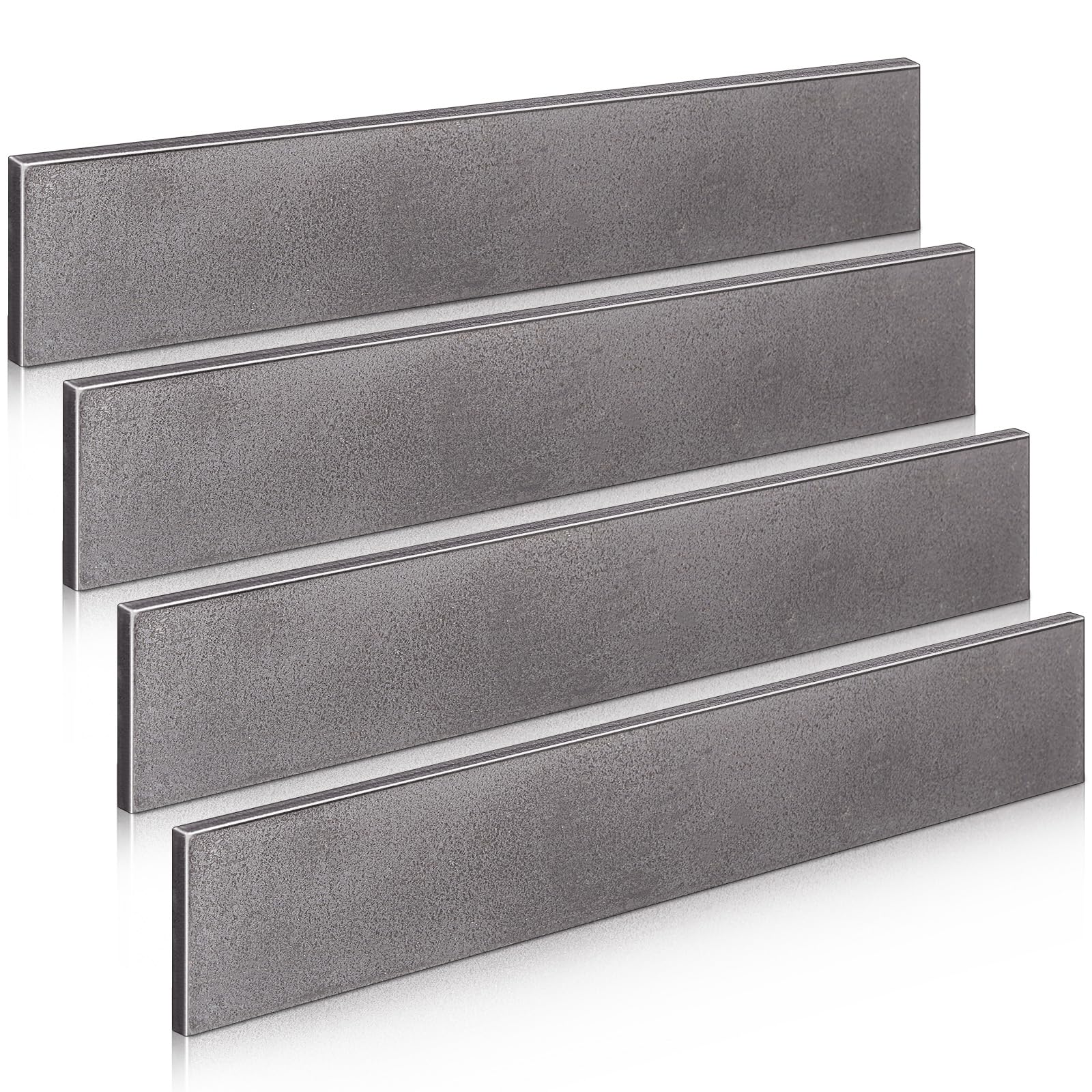 Photo 1 of Hicarer 4 Pcs 2 x 1/4 x 12 Inch Steel Flat Bar Metal Stock Hot Rolled Steel Plate Solid Plain Metal Flat Bar Stock