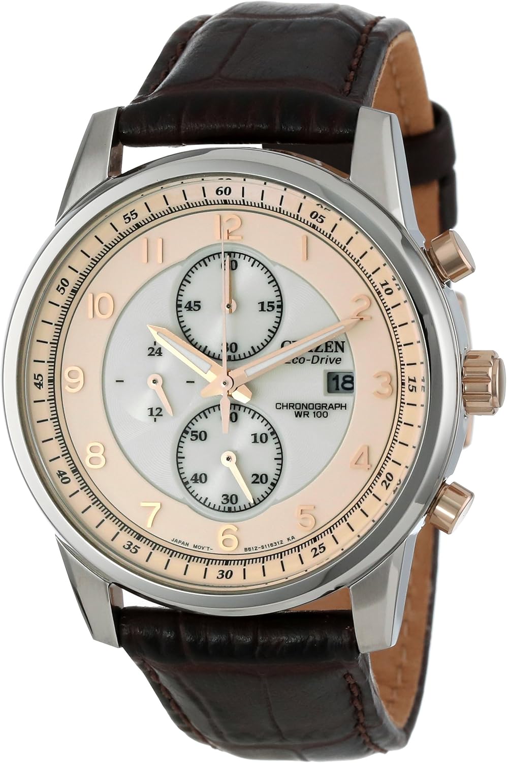 Citizen Men's CA0331-13A Eco-Drive Stainless Steel Chronograph Watch: Amazon.co.uk: Watches