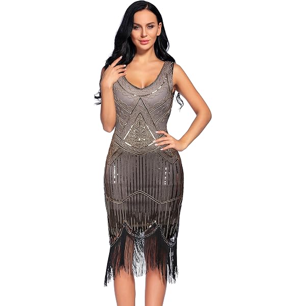 Amazon.com: Spirit Halloween Adult Black Beaded Flapper Dress, Women, Size  ADULT SMALL, Multicolor : Clothing, Shoes & Jewelry