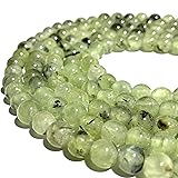 ABCGEMS (2mm Large Hole) Australian Moss Prehnite