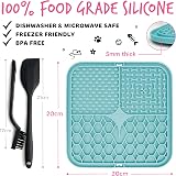 BUGALUGS Lick Mat Dual Pack 100% Food Grade Silicone BPA Free Pink & Blue view 5