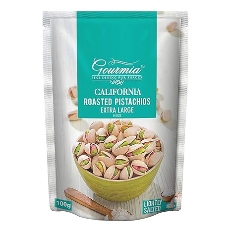 Gourmia  Extra Large Roasted California Pistachios, 100g