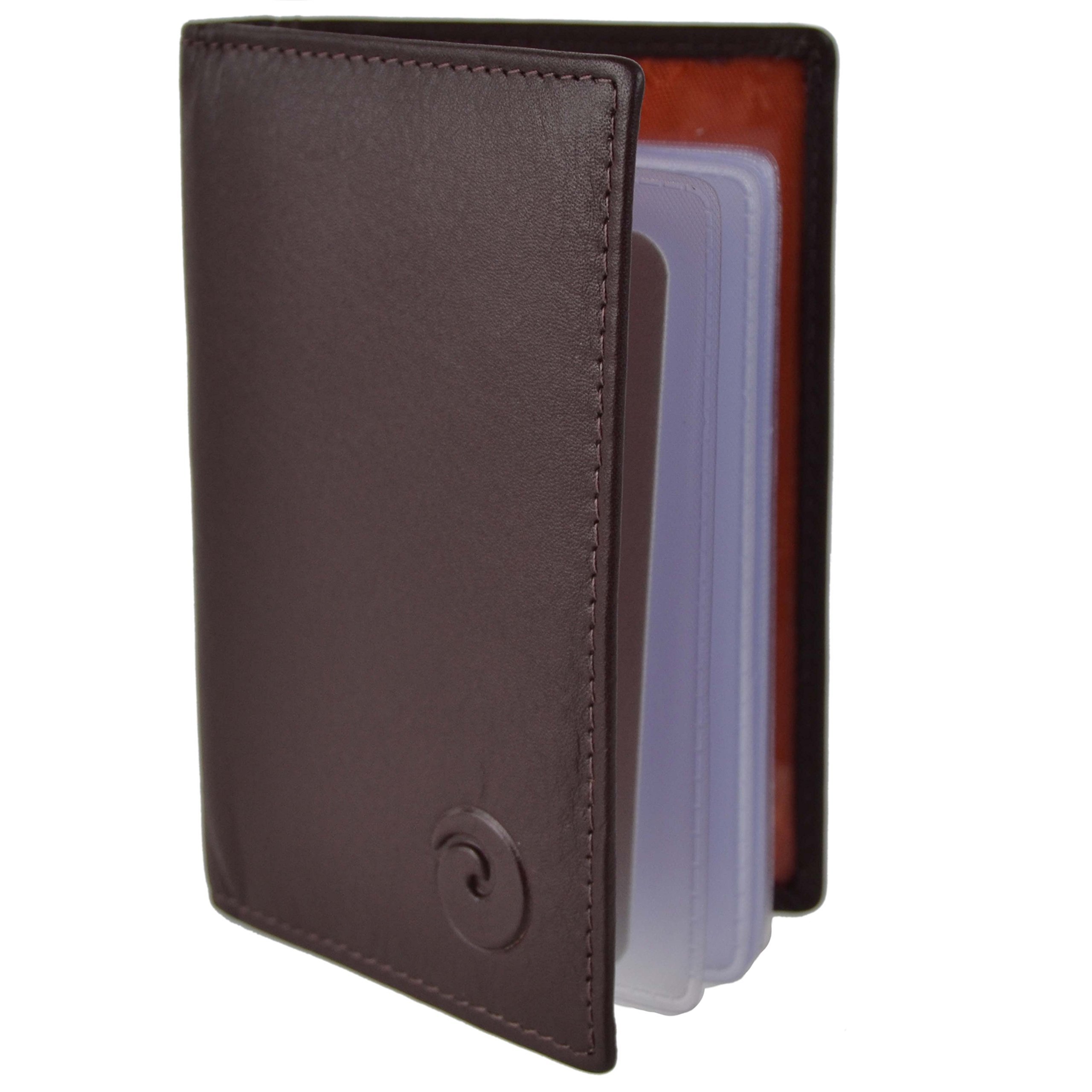 Ladies Mens Leather RFID Protection Credit Card Purse by Mala; Origin Collection Gift