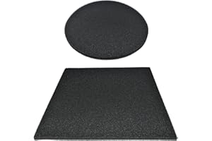 FEICHANGHAO 2 Pack Oil Drain Splash Pad, 22'' Square No Splatter Pad and 15'' Round Oil Splash Pad Fits Most Oil Drains Anti Splash Oil Change Mat for Car Changing Oil Transmission Drain Pan