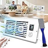 AearKing Register Booster Fan for 4”x 10” Register Holes, Smart Air Vent Booster Fan with Dust Brush, 10-Speeds Heating and Cooling Vent Fans with Remote,Aroma Diffuser,Thermostat, AC vent fan booster