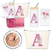 Gifts for Teen Girls, Easter Christmas Valentine's Day Birthday Gifts for Teen Girls Pink Initial A
