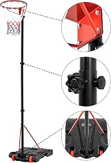 Yaheetech Portable Netball Hoop Adjustable 1.71-3.05m Free Standing view 5