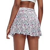 Oyamiki Athletic Skorts for Woman Trendy High Waisted Skirts Pleated Golf Tennis Skirt Flowy Skort with Pockets Chic Clothing